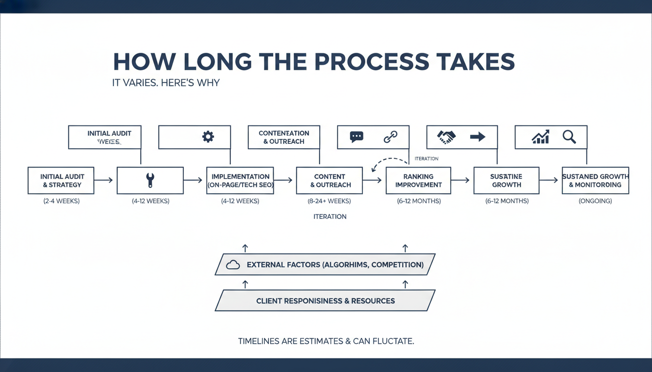 How Long the Process Takes - AI SEO consultant Albuquerque in Albuquerque, New Mexico