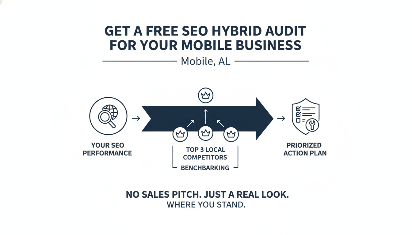 Get a Free SEO Hybrid Audit for Your Mobile
 Business - SEO agency Providence AI in Mobile
, AL