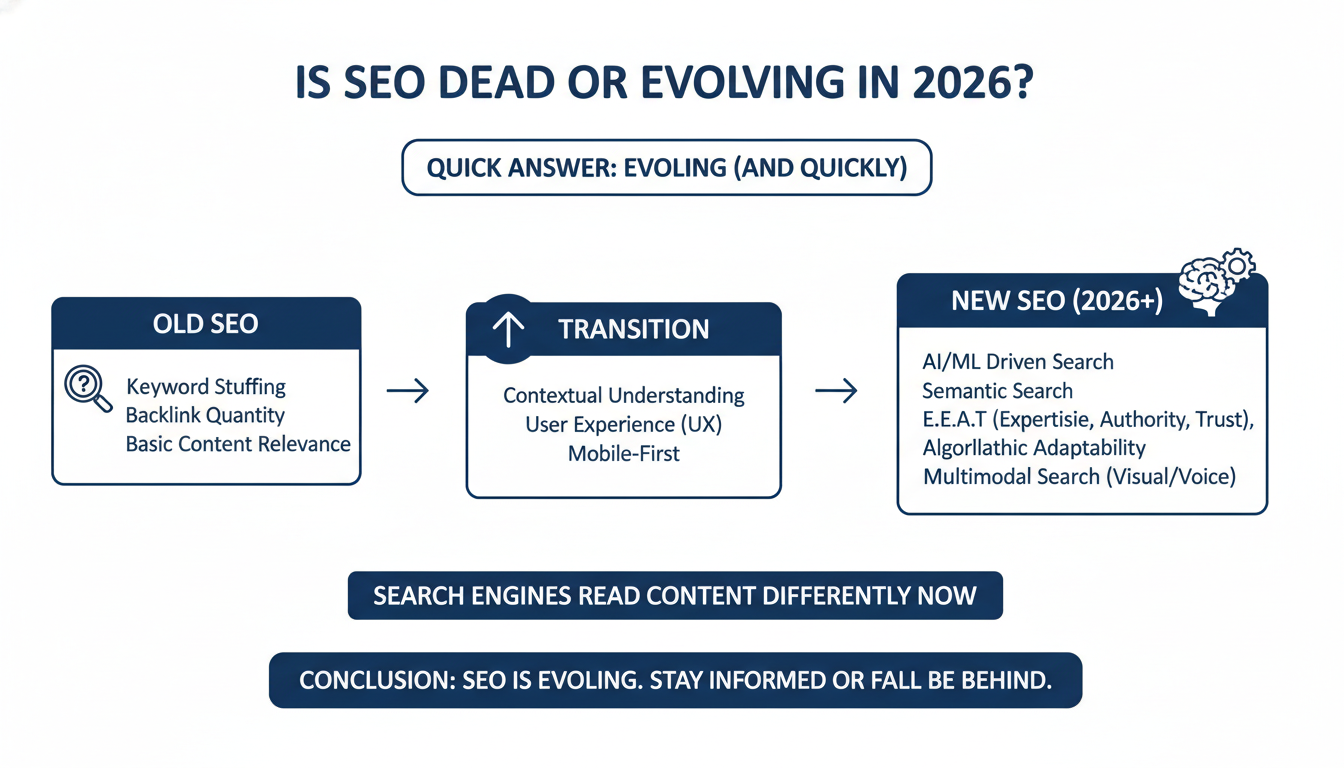 Is SEO Dead or Evolving in 2026? - AI SEO services Madison WI in Huntington
, WV