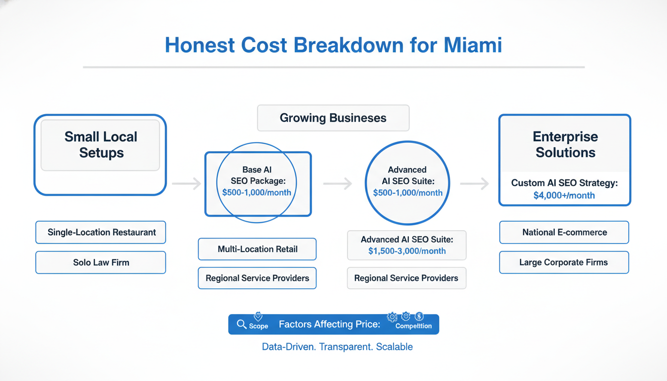 Honest Cost Breakdown for Miami - AI SEO services Miami FL in Miami, Florida