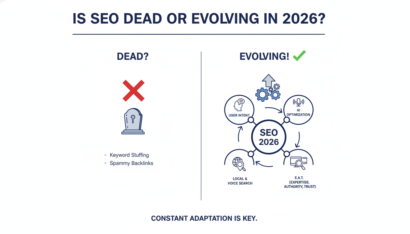 Is SEO Dead or Evolving in 2026? - AI SEO company Eugene in Mobile, AL