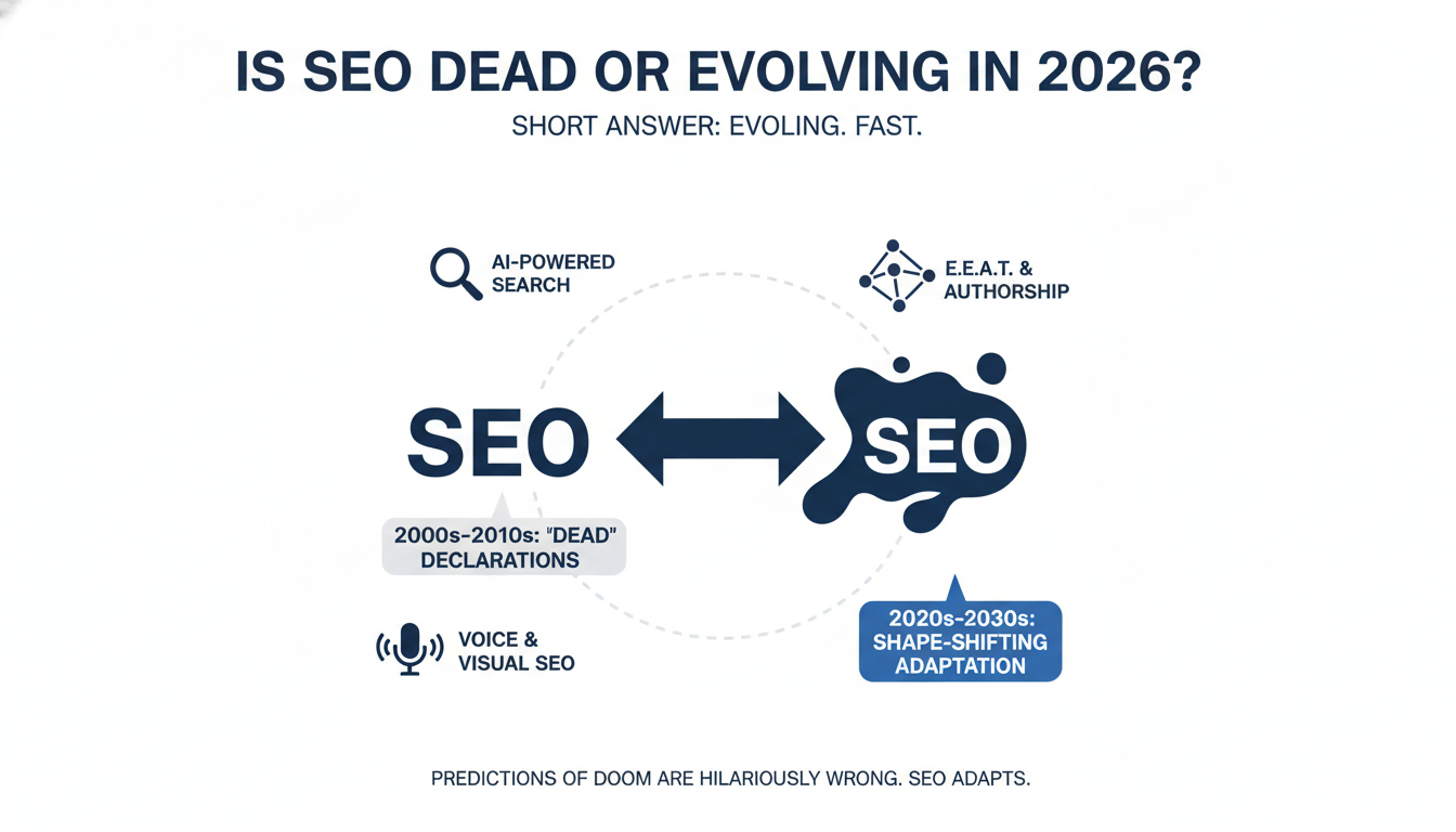 Is SEO Dead or Evolving in 2026? - AI SEO agency Greenville in Mobile
, AL