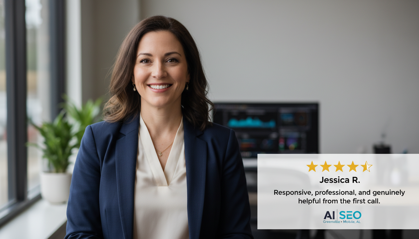 Satisfied AI SEO agency Greenville customer review in Mobile
, AL