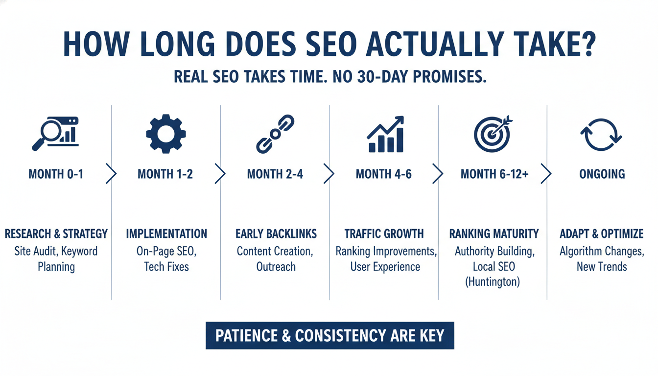 How Long Does SEO Actually Take? - best AI SEO agency in Madison in Huntington
, WV