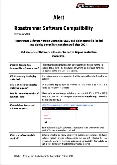 Software Compatibility Alert