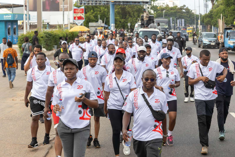 Broll Ghana Marks 20th Anniversary with Vibrant Health Walk.