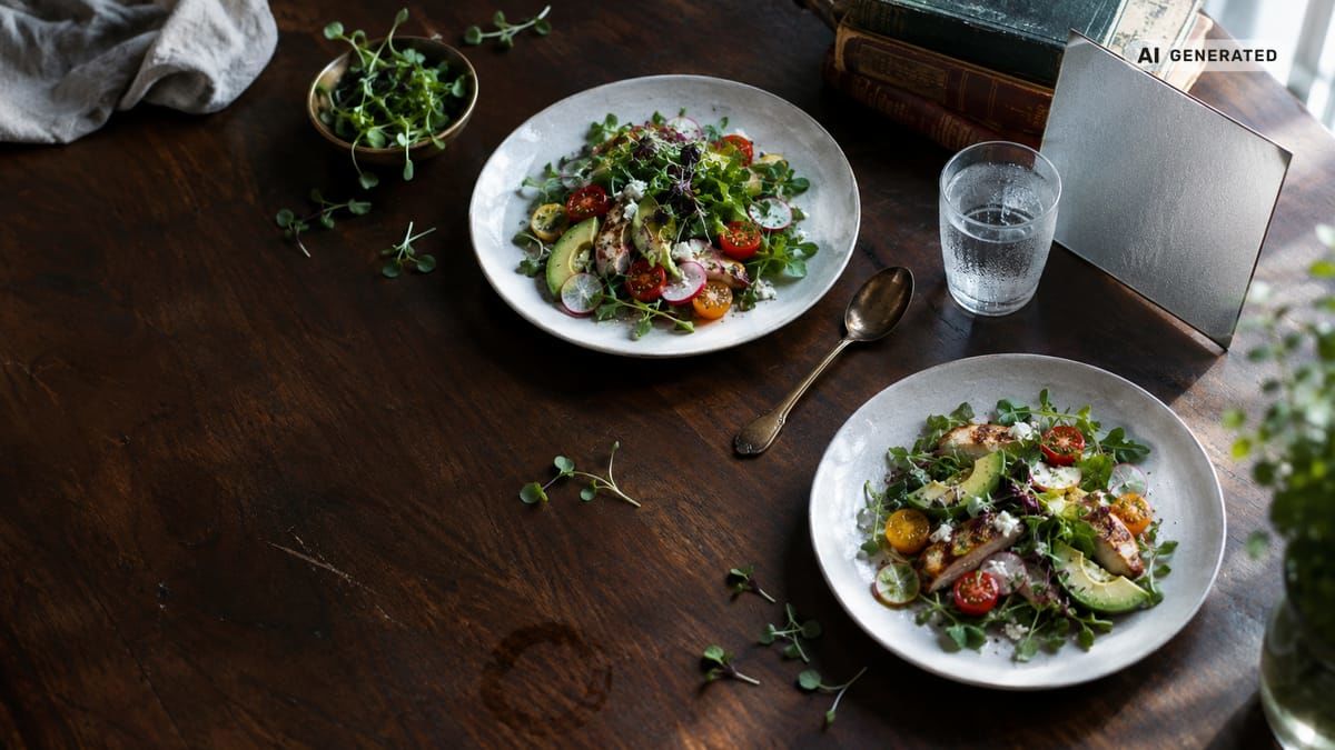 How to Photograph Food Like a Pro (and Enhance It with AI) (širší kontext) (AI generated image)