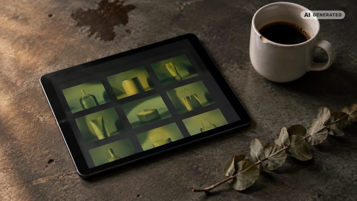 Examples of AI in Ecommerce: How Online Stores Use AI-Generated Images to Boost Sales (detail) (AI generated image)