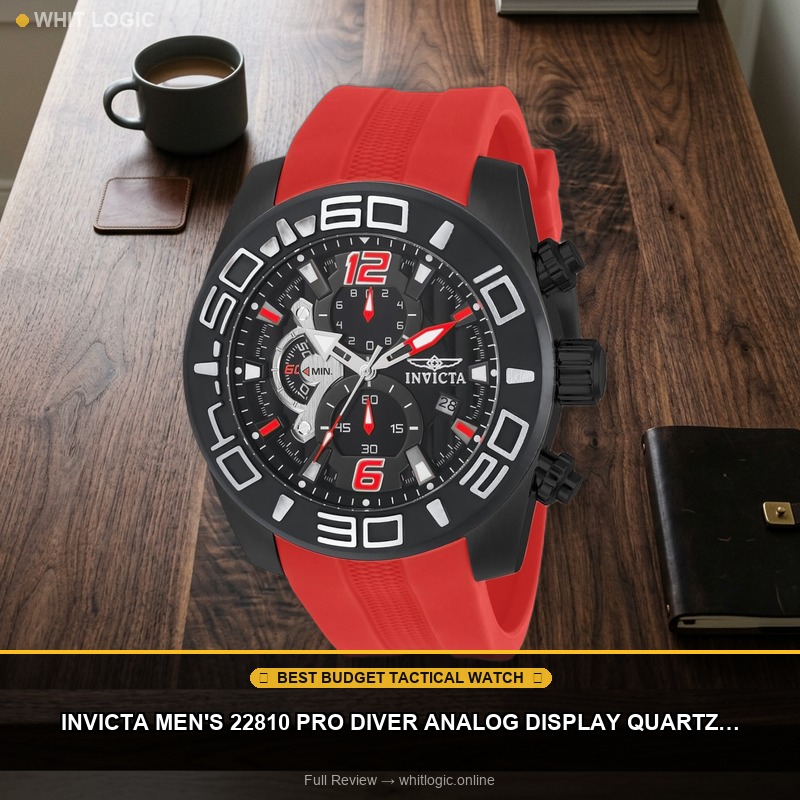 Invicta Men's 22810 Pro Diver Analog Display Quartz Red Watch