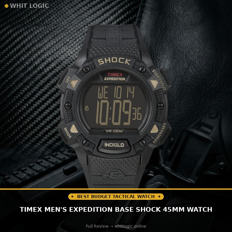 Timex Men's Expedition Base Shock 45mm Watch