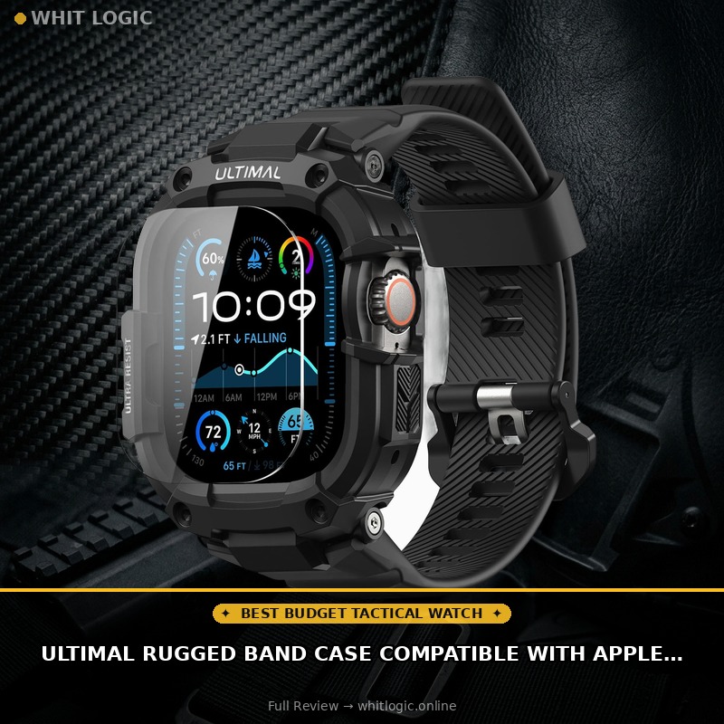 ULTIMAL Rugged Band Case Compatible with Apple Watch 40/41/44/45/46/49mm