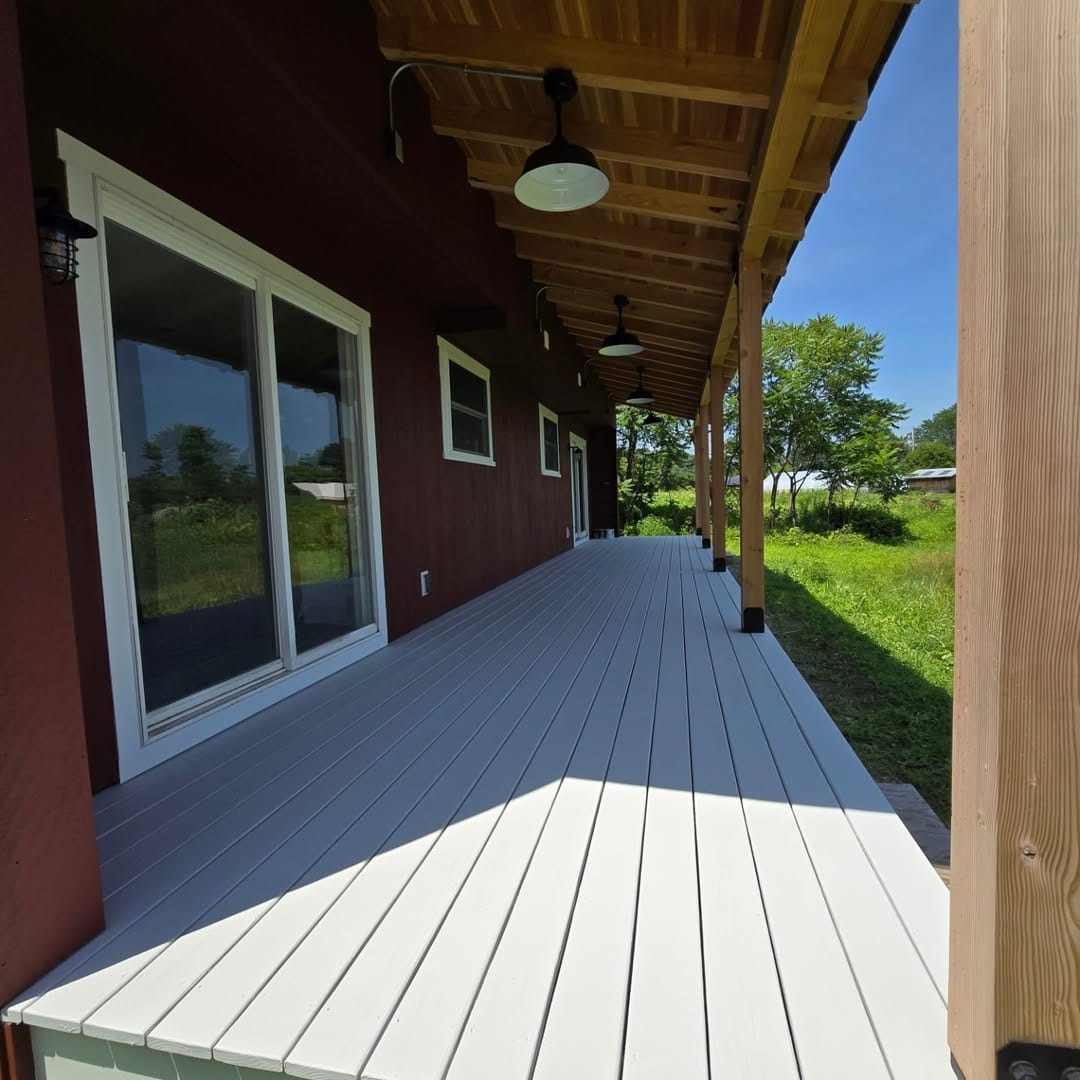 Exterior Wood Staining: Siding & Deck Refinishing - after