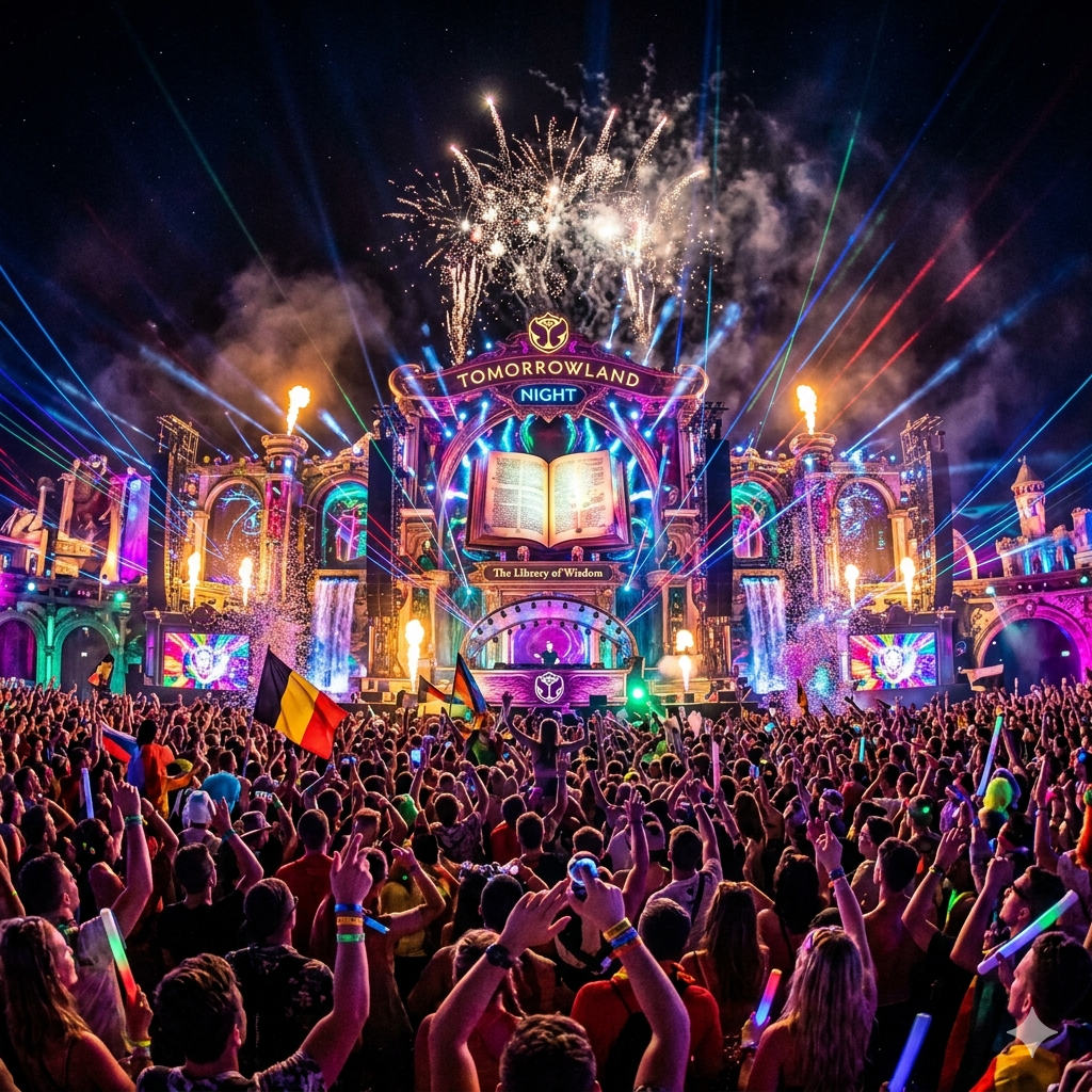 Almus 55'' Sideboard with 4 Glass Doors, 2 Large Drawers and Adjustable Shelves, White/Brown