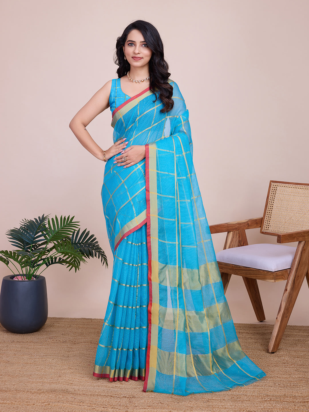 Anupama Saree – Kota Doriya (semi-cotton) Soft Silk