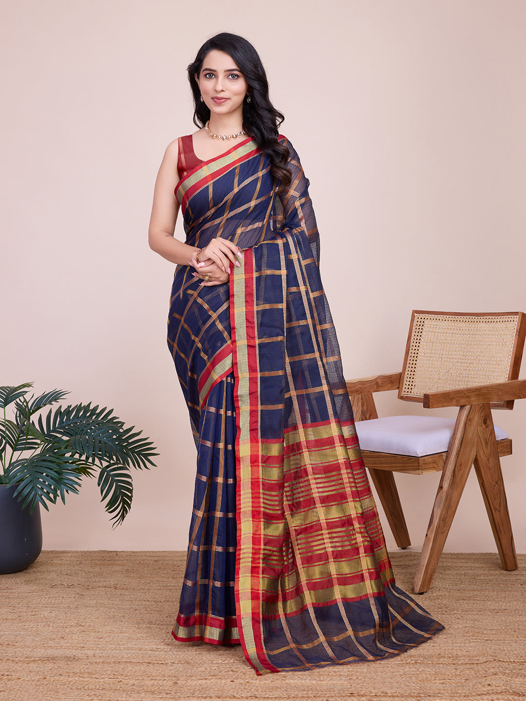 Anupama Saree – Kota Doriya (semi-cotton) Soft Silk