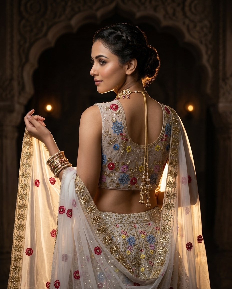 Floral Embroidered Lehenga Choli — photo 2