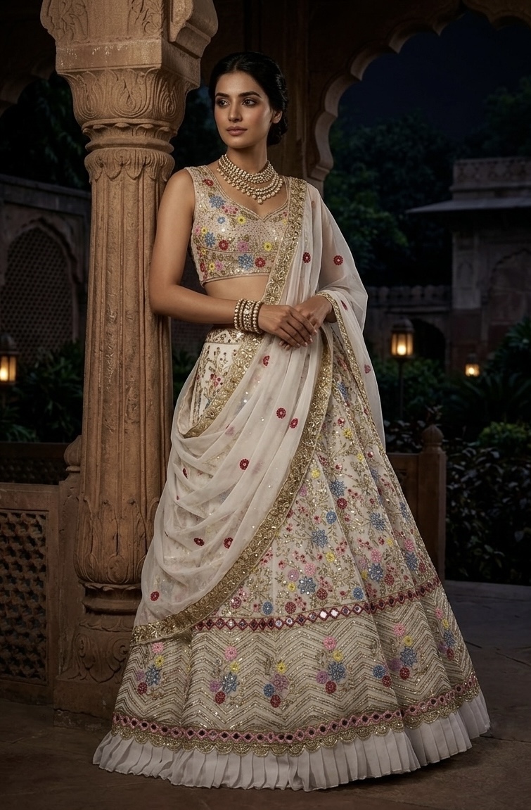 Floral Embroidered Lehenga Choli — photo 3
