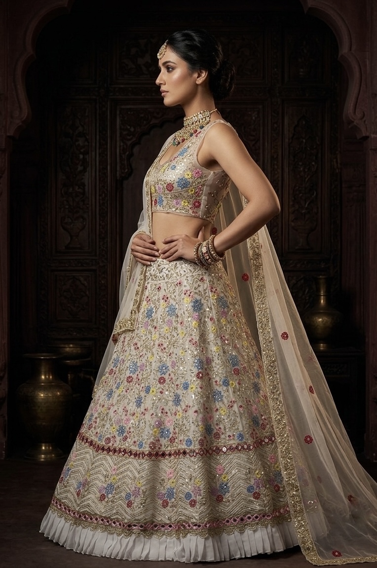 Floral Embroidered Lehenga Choli — photo 4