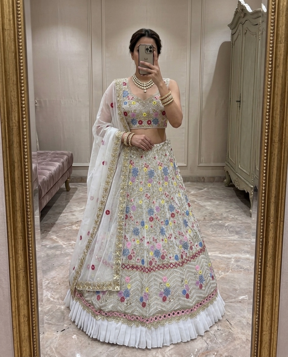 Floral Embroidered Lehenga Choli — photo 5