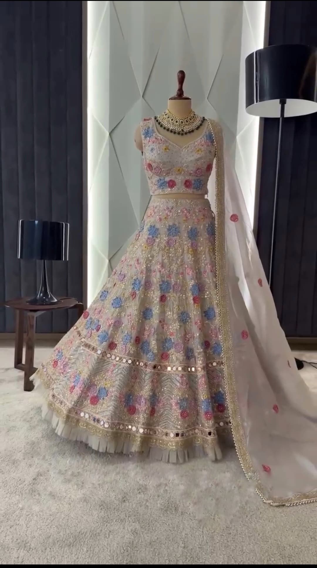 Floral Embroidered Lehenga Choli — photo 6