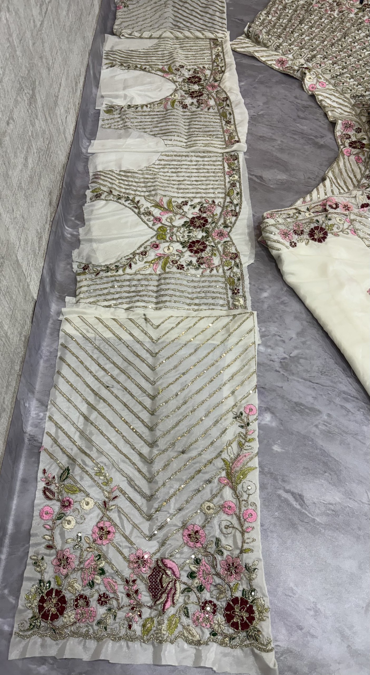 Pastel Multicolor Embroidered Lehenga Set — photo 5