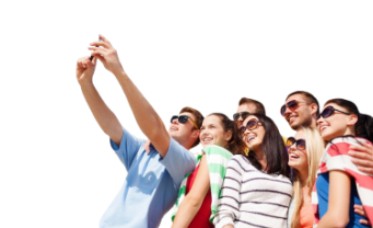 Tourists taking photo