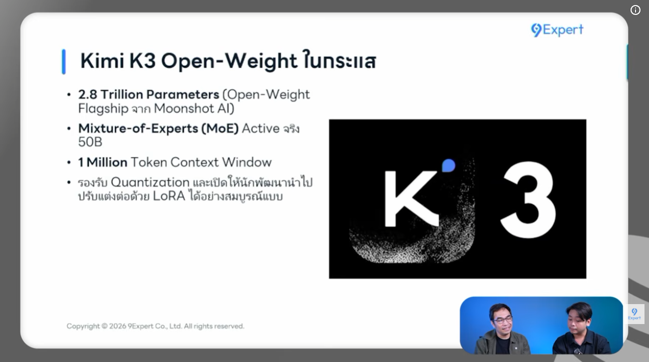 Kimi 3 นับเป็น Open Weight