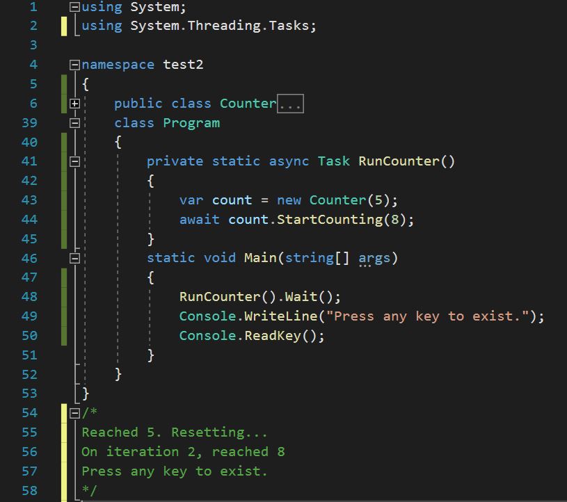 การใช้งาน event handler แบบ Async