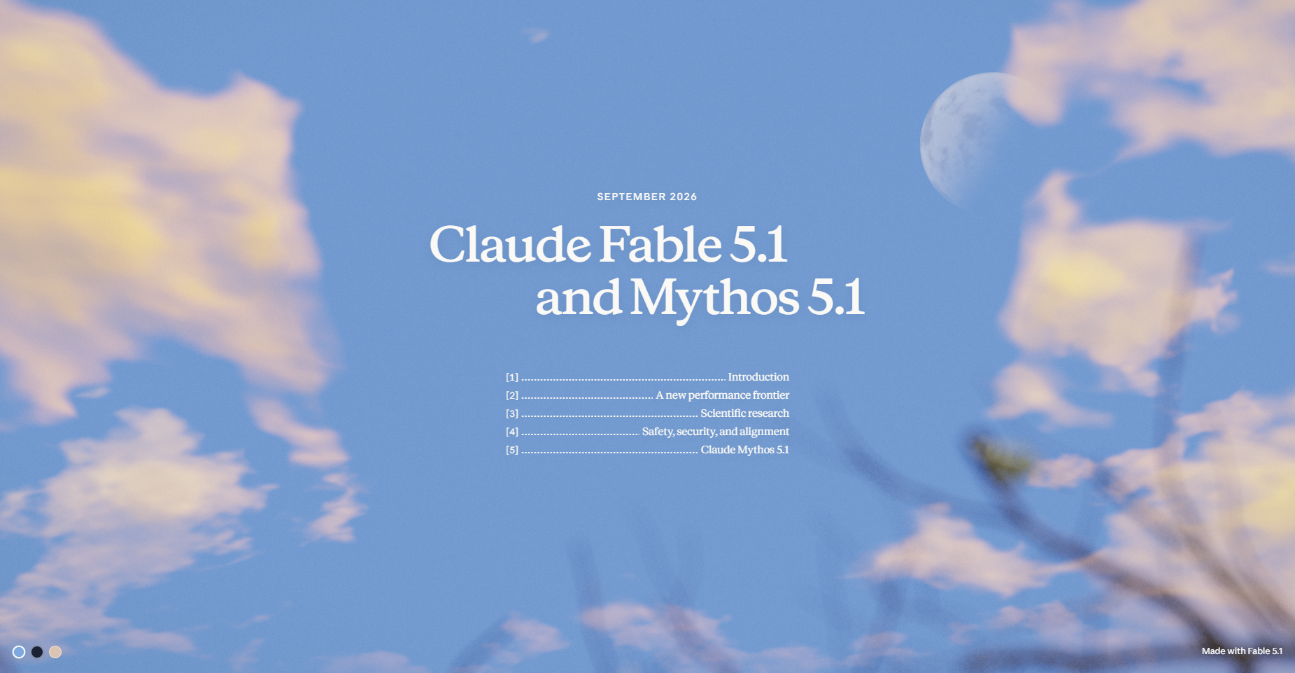 Claude Fable 5.1 และ Mythos 5.1 บนเว็บไซต์ของ Anthropic