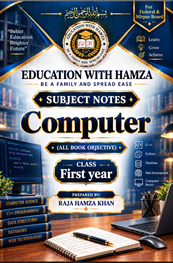 Pre Order - Subject Notes Computer Class 11th (All Book Objective)
