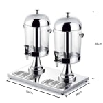 SS Juice Dispenser -Double 8L + 8L — view 2