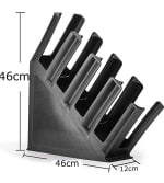 ABS Fibre Slanting 4 Slot Cup Holder - Black — view 2