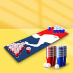 Beer Pong Game Set with Table Mat (22 Cups & 4 Balls) — view 3