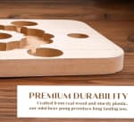 Wooden Mini Beer Pong Game Set (20 Small Cups & 2 Catapult Ball Launchers) — view 7