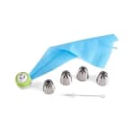 SS Balloon Nozzle 4pc with Decorater + Brush + Silicon Piping Bag - YG34 — view 9