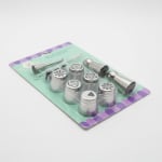 SS Russian/Balloon/V-Shaped Assorted Nozzle 13pc with Nozzle Cleaning Brush - YG19 — view 5