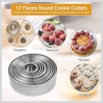 SS Heavy Cookie Cutter Round without Teeth 12pp — view 6