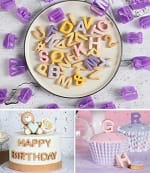 Plastic Cookie Cutter 40pp (A-Z, 0-9 & 4 Flower Designs) — view 4