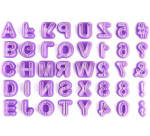 Plastic Cookie Cutter 40pp (A-Z, 0-9 & 4 Flower Designs) — view 9