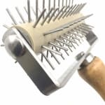 Wooden Handle SS Pizza Docker — view 4
