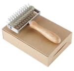 Wooden Handle SS Pizza Docker — view 7