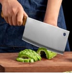 Supper Heavy Wooden Handle SS Bone Chopper - 10" — view 5
