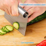 Full SS Dough Scrapper with Markings 15cm — view 4