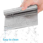 Full SS Dough Scrapper with Markings 15cm — view 7