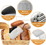 SS Dough Pastry Cutter with Measuring Scale - Black — view 5