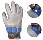 Metal Wired Cut Resistant Prodective Hand Gloves XL — view 5