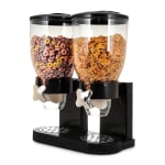 Plastic Black Cereal Dispenser - Double 3.5L + 3.5L — view 3