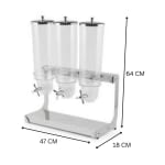 SS Cereal Dispenser - Tripple 4L + 4L + 4L — view 2