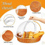 PC Transparent Round Roll Top Lid - 40cm — view 6