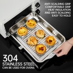 SS Baking Tray with Side Ears & Top PC Cover - 40x30cm — view 3